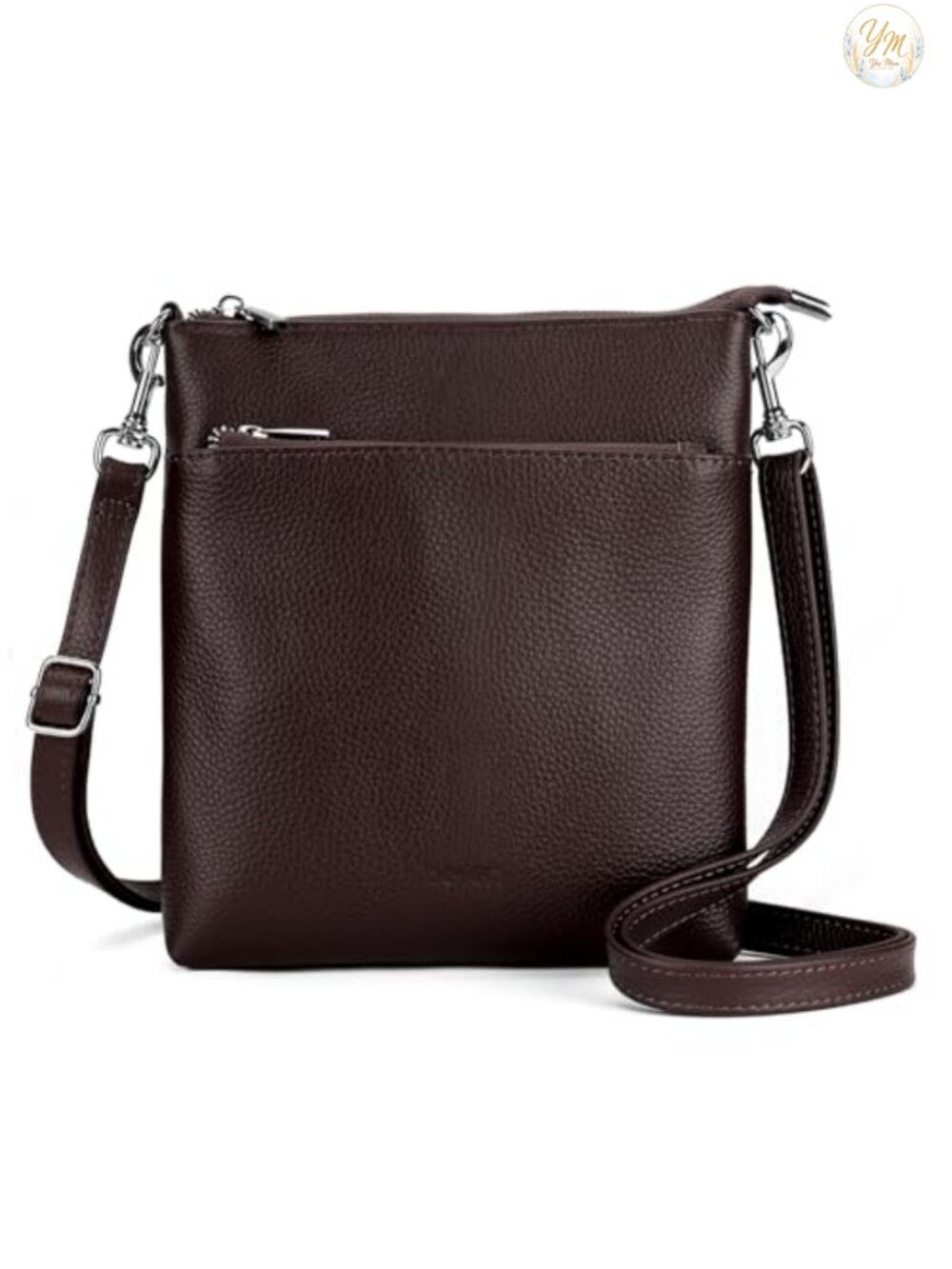 Genuine Leather Crossbody Purse for Women Lightweight Adjustable Strap